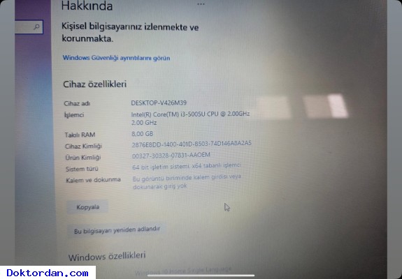 HP İ3 BİLGİSAYAR VE CANON LB6000B YAZICI